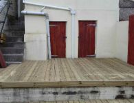 Decking at Rear of House - Merthyr Vale